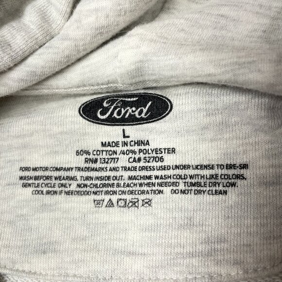 Ford F-150 Lightning Light Heather Gray Hooded Sweatshirt - EUC - Picture 4 of 7
